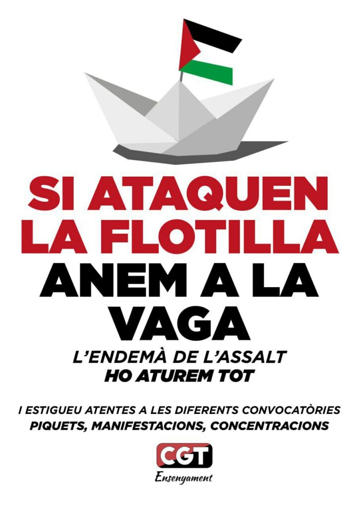 Vaga flotilla CGT Ensenyament 25set2025