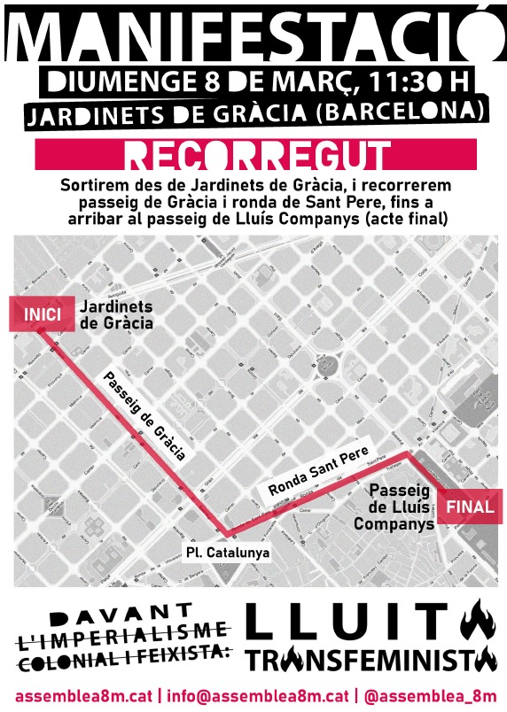 Lluita Transfeminista recorregut 2026