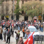 Manifestació 29-3-2008 barcelona en defensa del drets del treballadors al sector del metall