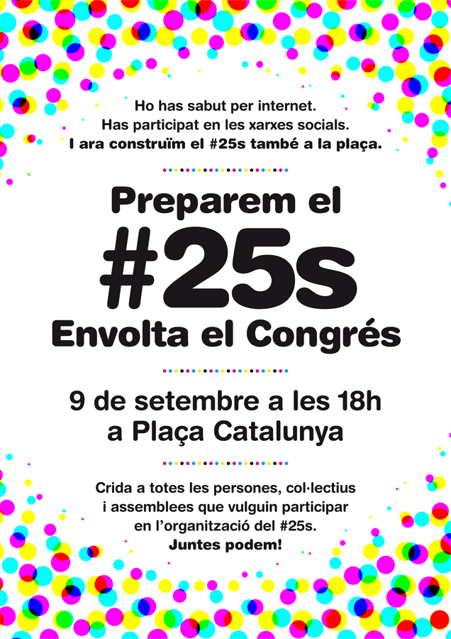 Cartell assemblea 25S Barcelona