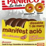 Manifestació Panrico 1 de març a Barcelona