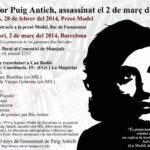 Cartell actes 40 anys assassinat Puig Antich