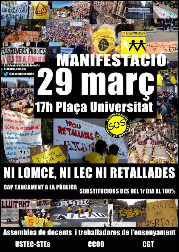 Manifestació 29 març